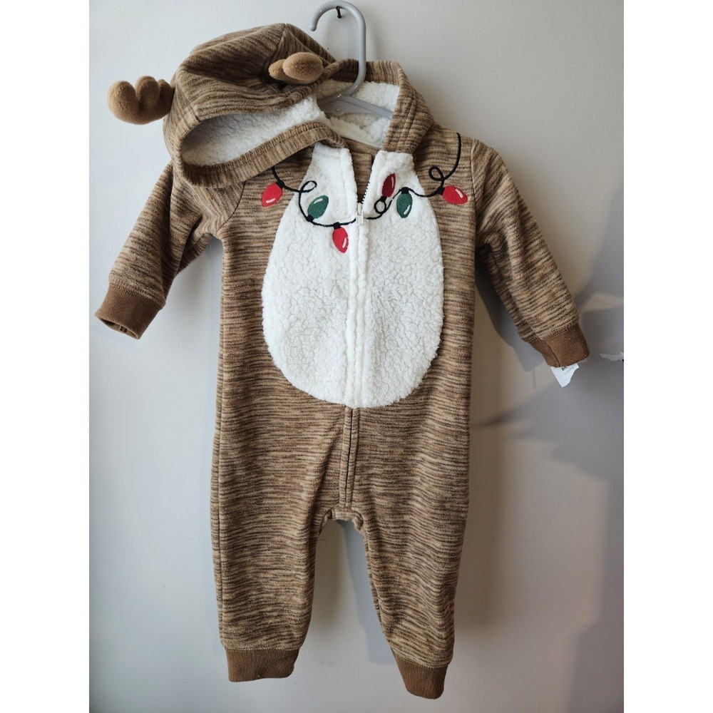 Baby's‎ Carter's Reindeer Footsie - Size 6 Mo